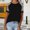 Black, variant on Womens Tops Short Sleeve Crew Neck Shirts Loose Casual Blouses Summer Tees Black XXXL