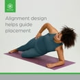 thumbnail image 5 of Gaiam 6mm Ultra-Sticky Alignment 1 Yoga Mat - Viola, 5 of 8
