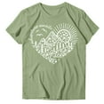 thumbnail image 4 of Sgkm Womens Tops Heart Printed Workout Tops Outdoor Graphic Tee Oversized Cropped Tshirts for Women XL, 4 of 4
