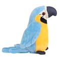 thumbnail image 2 of Loro parlante, loro parlante Multifuncional ElectricTalking Parrot repite lo que dices Dibujos animados Grabación linda Aprendizaje Parlante Loro de peluche Juguete de educación temprana(Azul) Amonsee NO, 2 of 5