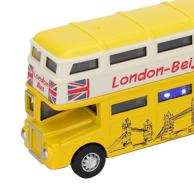 Juguete De Autobús, Juguete De Autobús Con Luz, Molde Preciso, Frente De aleación De Mano De Obra Exquisita 1:90 Para Colección De Decoración