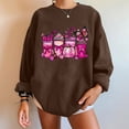 thumbnail image 2 of Patlollav Womens Round Neck Breast Cancer Printed Loose Sweatshirt Long Sleeve Top Sweatshirts, 2 of 6