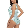 thumbnail image 4 of Honeii Rabbit And Dragonfly for women's one-piece swimsuit featuring a chic one-shoulder design experience elegance and style in the water-Medium, 4 of 6