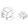 thumbnail image 5 of Furniture of America Jilah Table d'Appoint Moderne en Bois avec Rangement, Blanc, 5 of 5
