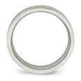 thumbnail image 2 of Stainless Steel Polished and Textured Criss Cross Design 6mm Band, 2 of 7