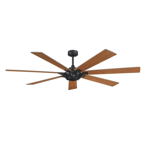 Parrot Uncle 72'' Gray/Cherry Farmhouse Reversible Ceiling Fan with Remote Control