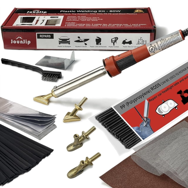 Kit de soldadura de plástico JOUNJIP Deluxe 80W Iron con certificación UL