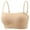#0362-Beige, variant on Ailaofu Womens Wireless Seamless Bras No Underwire Square Neck Push Up Bras Full Coverage Bralette Adjustable Supportive Bra