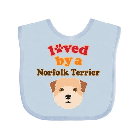 

Inktastic Norfolk Terrier Dog Lover Gift Baby Boy or Baby Girl Bib