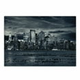 thumbnail image 1 of City Cutting Board, Dramatic View of New York Skyline from the Jersey Side Clouds Buildings Urban, Decorative Tempered Glass Cutting and Serving Board, Small Size, Blegrey Black White, by Ambesonne, 1 of 1