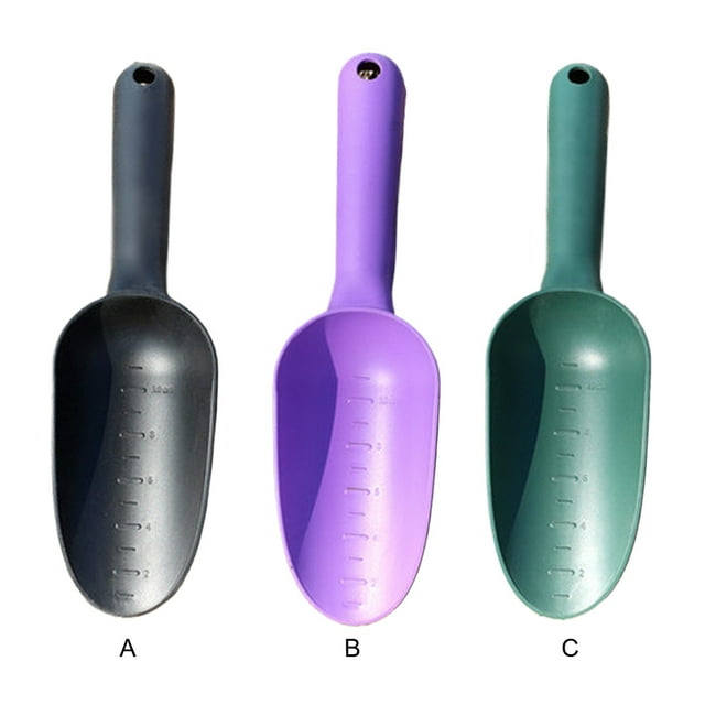 Langgg Plastic Soil Shovel With Scale Size For Precise Gardening Tasks And Simple Handheld Garden Shovel black