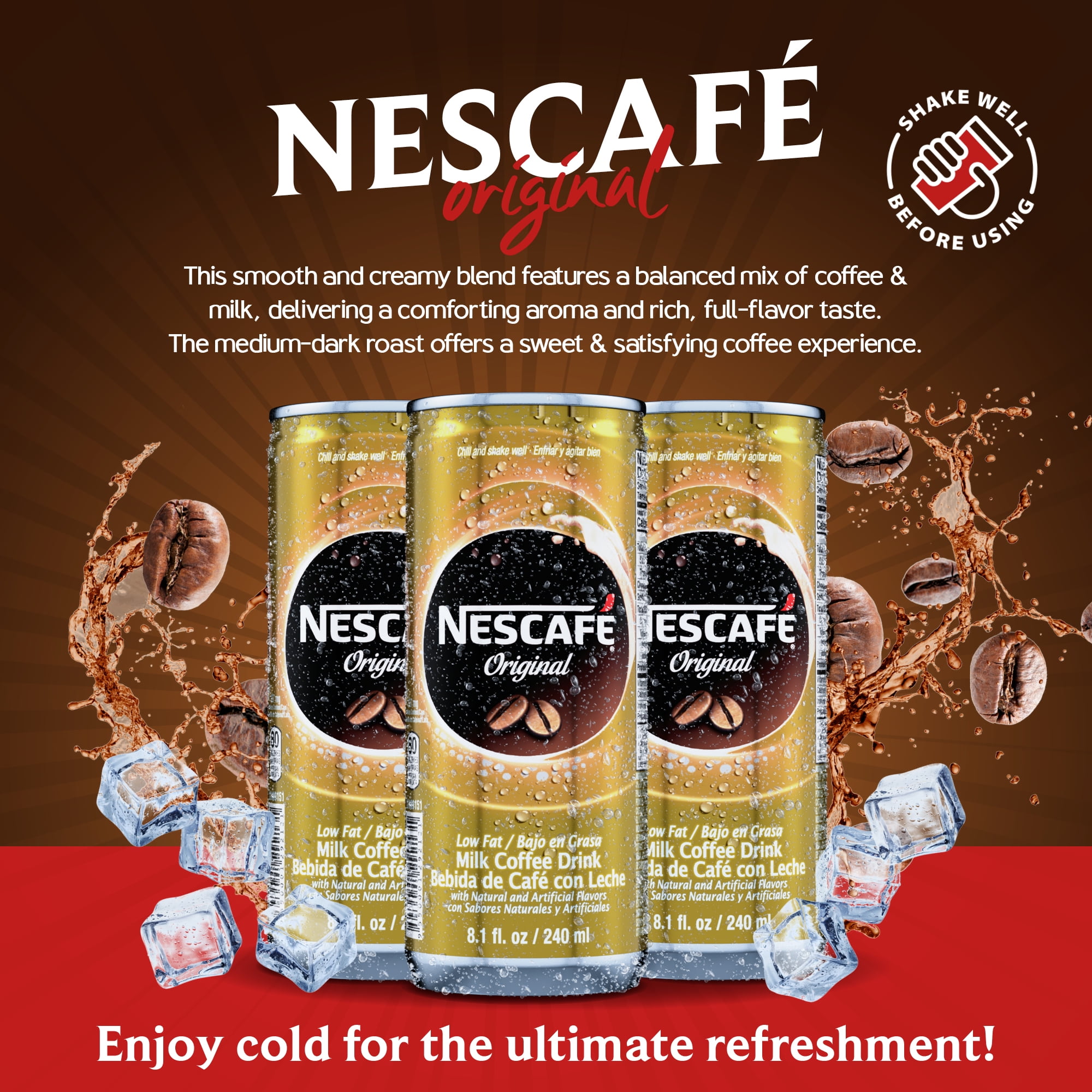 Nescafe - Brandclub - Nescafe Iced Coffee Drinks in Cans - 12 Pack