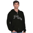 thumbnail image 5 of Pi Be Rational Get Real Math Geek Zip Up Hoodie Men's Women's Brisco Brands S, 5 of 6