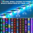 thumbnail image 3 of LED Flagpole Lamp, IP67 Waterproof Sound Activated LED Whip Light 360 Lighting 3FT Remote Control  for Off Road, 3 of 7