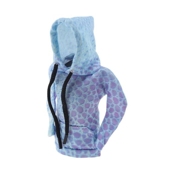 Unique Bargains Gear Shift Knob Cover Car Shift Knob Hoodie Blue Purple Polyester 6.3"x5.12" 1 Pc Digital Printing