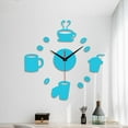 thumbnail image 2 of BallsFHK Frameless DIY Wall Mute Clock 3D Mirror Surface Sticker Home Decor, 2 of 4