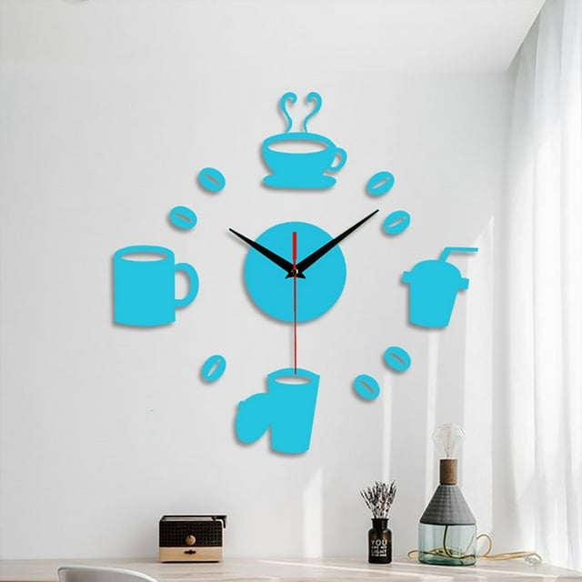 Frameless Diy Wall Mute Clock 3D Mirror Surface Sticker Home Office Decor,A Diy Clock 50X50Cm Clearance