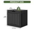 thumbnail image 2 of Uforic 31 Gallon Waterproof Resin Outdoor Storage Box, Lockable Deck Box & Package Delivery Box for Patio Furniture, Gardening Tools, Pool Supplies, Outdoor Organization, Black, 2 of 9