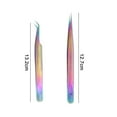 thumbnail image 2 of Eyelash Extension Tweezers Stainless Steel Volume Lash Tweezers Set for Eyelash Extension Professional, 2 of 5