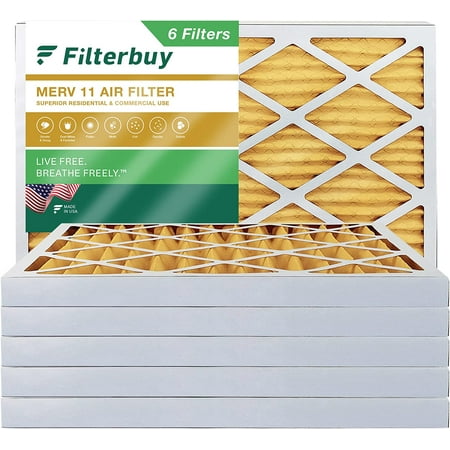 

Filterbuy 12x36x2 MERV 11 Pleated HVAC AC Furnace Air Filters (6-Pack)