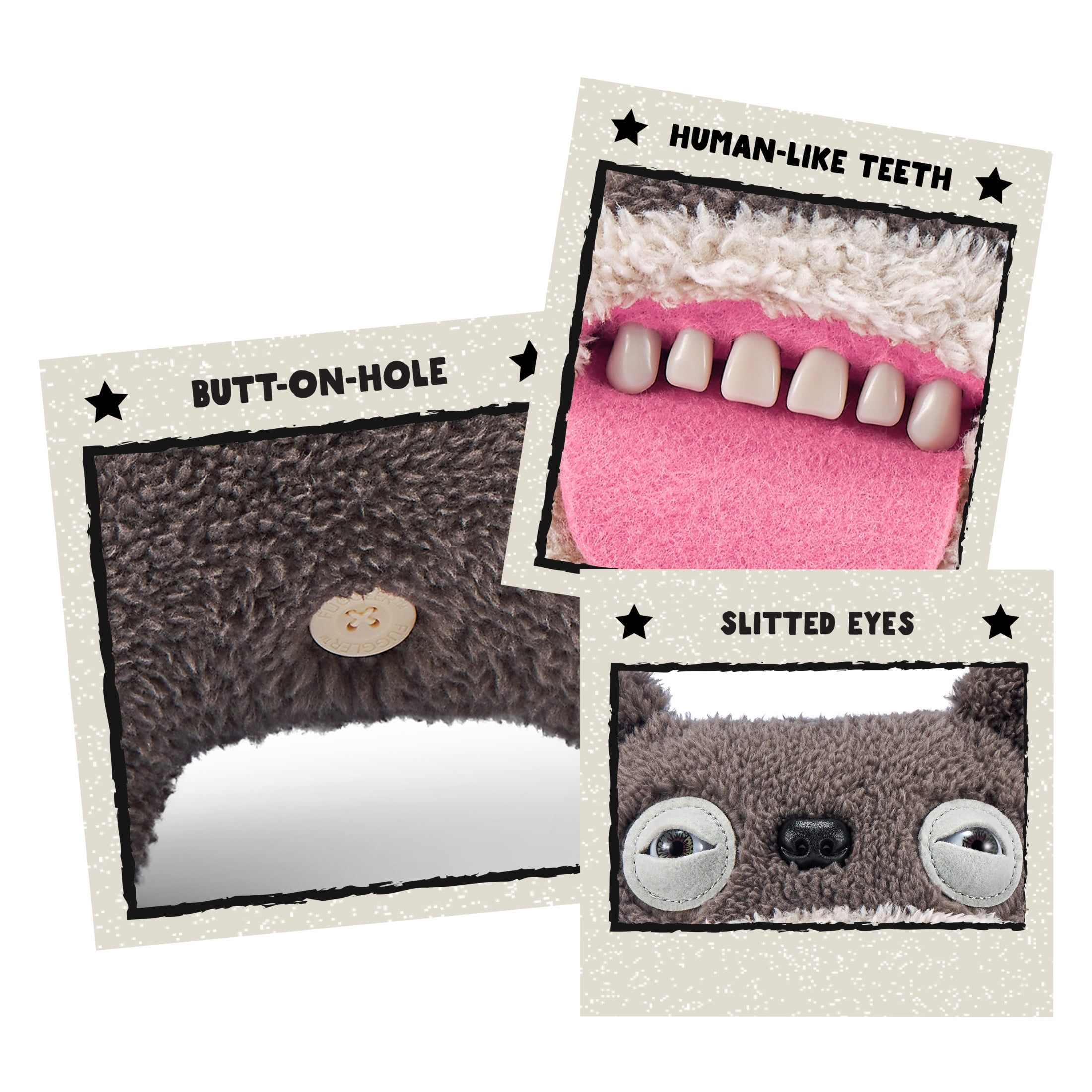 Fuggler New Fuggs on the Block 9 inch (Scarescome Square Bear), Funny Ugly Monster Soft Plush Toy by(图3)