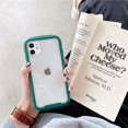 thumbnail image 1 of Clear Transparent Silicone Full-Body Protective Case  – Shockproof, Ultra-Durable Gel TPU Cover (Dark green,iPhone12Pro max), 1 of 11