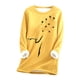 thumbnail image 2 of Puntoco Sudadera con estampado de forro polar grueso para mujer Ropa interior cálida Liquidación Puntoco Puntoco-7352, 2 of 3