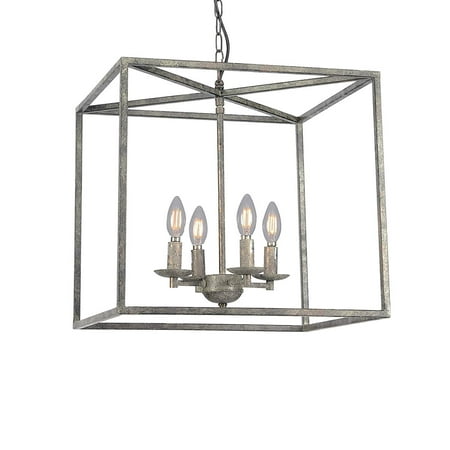 18 Industrial Oil Rubbed Bronze Finish, Rectangle Chandelier Oil Rubbed Bronze
