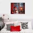 thumbnail image 5 of JEUXUS  Christmas Canvas Wall Art Prints Window Snow Scene Picture for Holiday Decor, 5 of 5