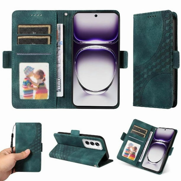 Funda GANGXUN para OPPO Reno 12 5G con diseño acolchado elegante, cuero PU, protección total y ajuste preciso