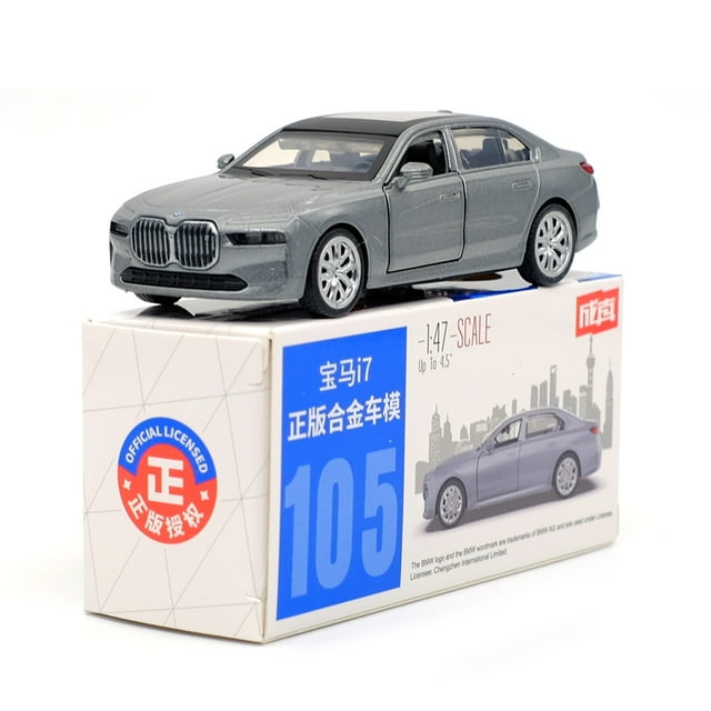 BMW i7 1/47 Alloy Diecast Car Model Toy With Pull Back /For Children Gifts /Educational Toy Collection Grey (Box)