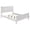 White, variant on Louis Philippe Wood Twin Sleigh Bed Cappuccino