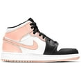 thumbnail image 2 of Big Kids Jordan 1 Mid White/Arctic Orange-Black 554725 133 - 5.5, 2 of 3