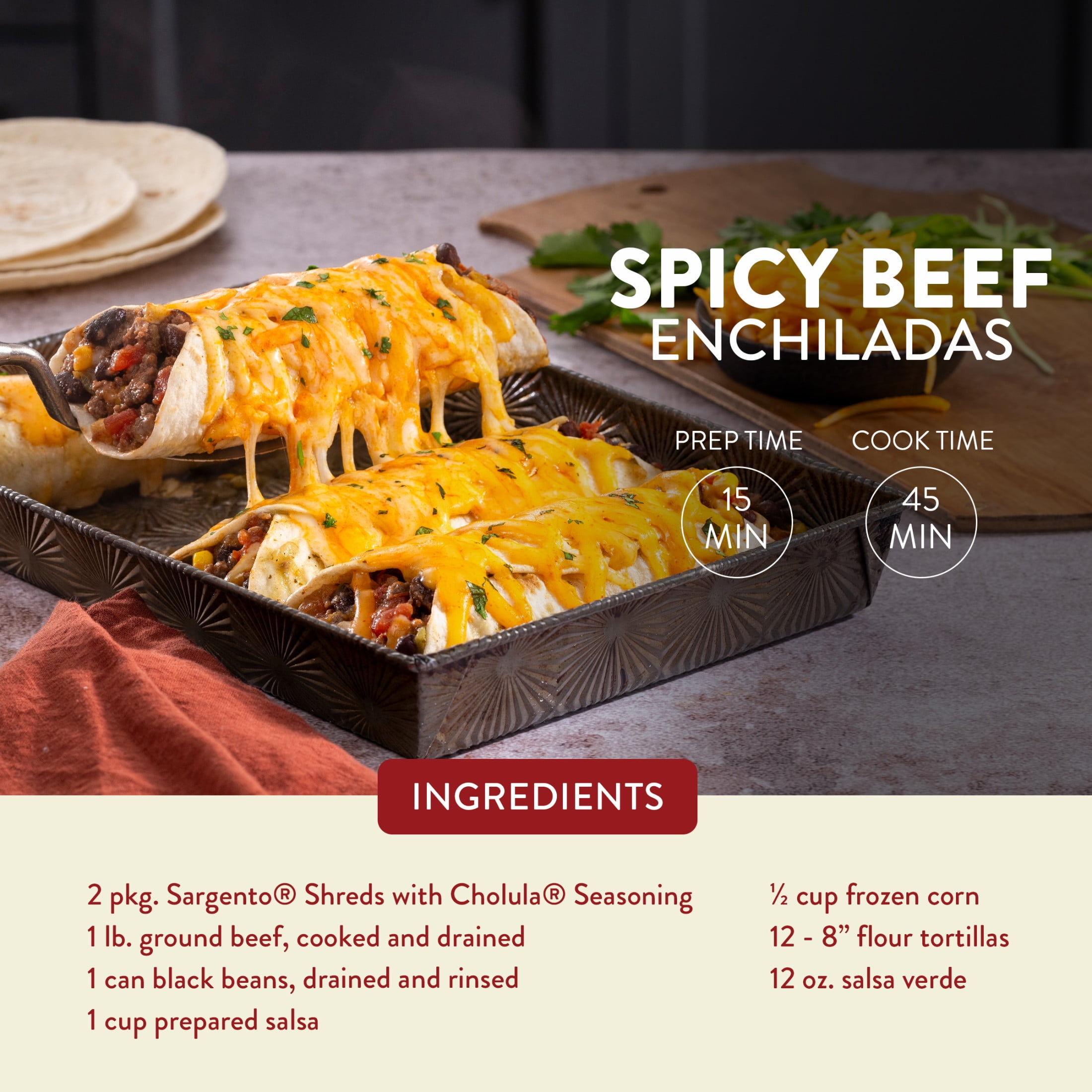 Sargento Cholula Refrigerated Natural Queso Quesadilla & Asadero Shredded Cheese with Hot Sauce Seasoning, Traditional Cut, 7 oz