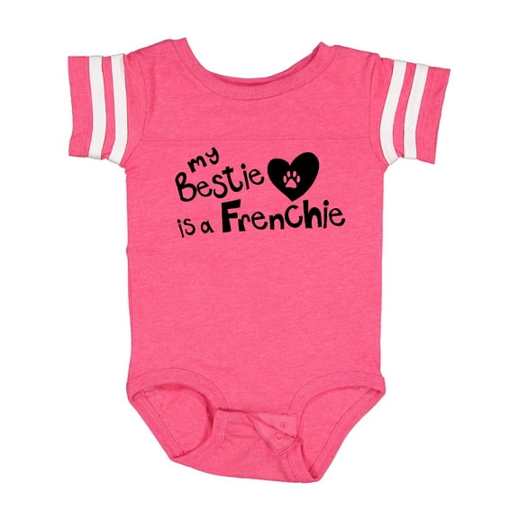 Inktastic Bestie Frenchie Boys or Girls Baby Bodysuit