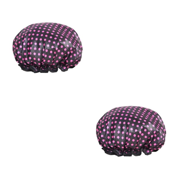 Sonducket Sombrero de baño para mujer, capas impermeables, gorros para el pelo de ducha alta, cubierta de cabeza de niña gruesa para accesorios de Type1 NO1 Sonducket CBP394379