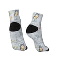 thumbnail image 4 of Bingfone Vintage Rose Design Patterned Men'S Women'S Casual Cotton Socks, 4 of 9