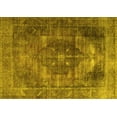 thumbnail image 1 of Ahgly Company Indoor Rectangle Persian Yellow Traditional Area Rugs, 7' x 9', 1 of 4