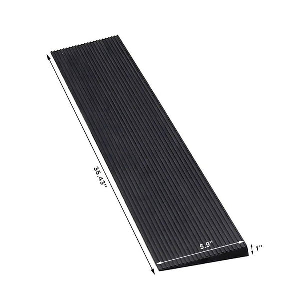 Ruedamann 1'' Rise NonSkid Solid Rubber Wheelchair Ramp for