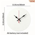 thumbnail image 3 of 2D Flat 1pc 11.81Inch Wooden Marmot Hazelnut Wall Clock - Silent Non-Ticking Battery-Powered Round Clock with Cute Marmot Hands, Large Black_Golden Numbers, Artificial Wood Frame Room,, Living Room, 3 of 7