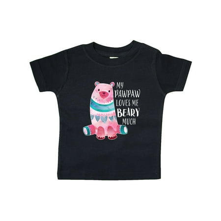 

Inktastic My Pawpaw Loves Me Beary Much with Cute Bear Gift Baby Boy or Baby Girl T-Shirt