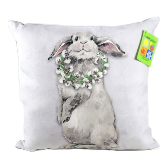 Home Decor Bunny Trail Pillow. Polyester Climaweave Slbtfl