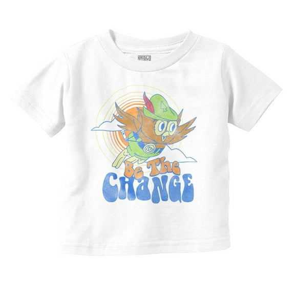 Woodsy Owl Vintage Be The Change Toddler Boy Girl T Shirt Infant Toddler Brisco Brands 18M