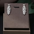 thumbnail image 4 of 4 pieces of bride zirconia full set of women's party jewelry, luxury Dubai Nigeria CZ luxury crystal wedding necklace set, 4 of 5