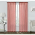thumbnail image 6 of Basic 2 Pack Sheer Voile Home Window Curtains - Assorted Colors & Sizes, 6 of 13