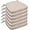 Beige, variant on Chair Cushions for Dining Chairs, D-Shaped Seat Cushions with Removable Washable Cover and Ties, Chair Pads for Kitchen, Indoor Dining Room, Patio Chairs, 17'' x 16'', Set of 4, Beige