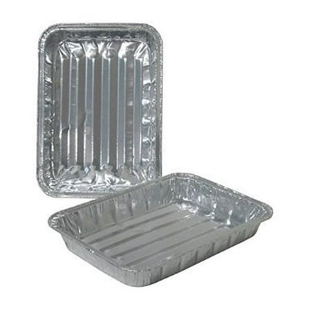broiler pan aluminum disposable foil pans oven toaster handi ridges raised healthy reuseable cooking pack x1 walmart topper durable gourmet