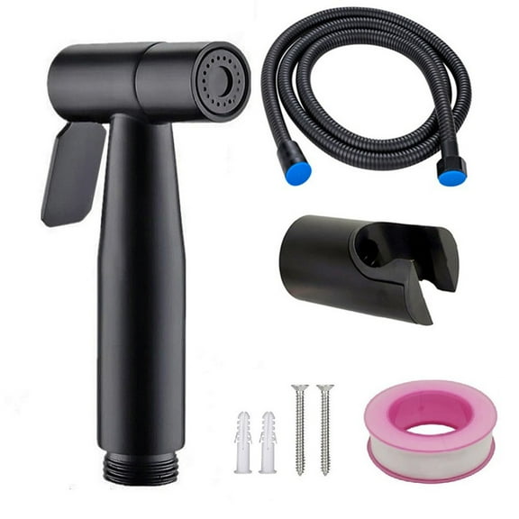 KERISTY Matte Black Bidet Toilet Spray Douche Shattaf Shower Head Purifying Set