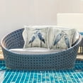 thumbnail image 3 of Stupell Industries Blue Heron Palm Pair 2 Piece Outdoor Printed Pillow Set, design by Kim Allen, 3 of 6