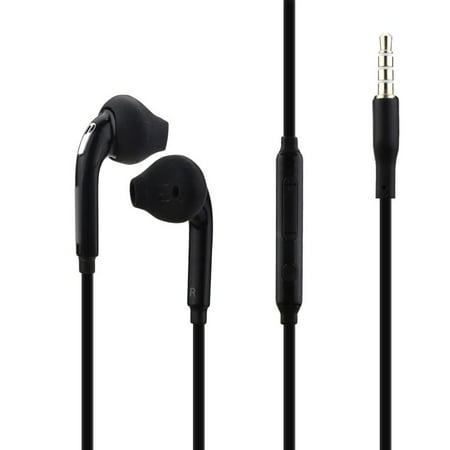 Black Earbuds High Quality Headset Snug Fit Running Sports w/ Mic + Call (Best High Quality Earbuds)